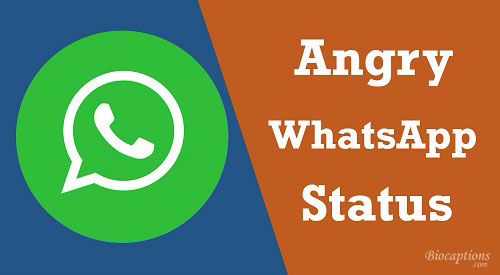 Angry WhatsApp Status